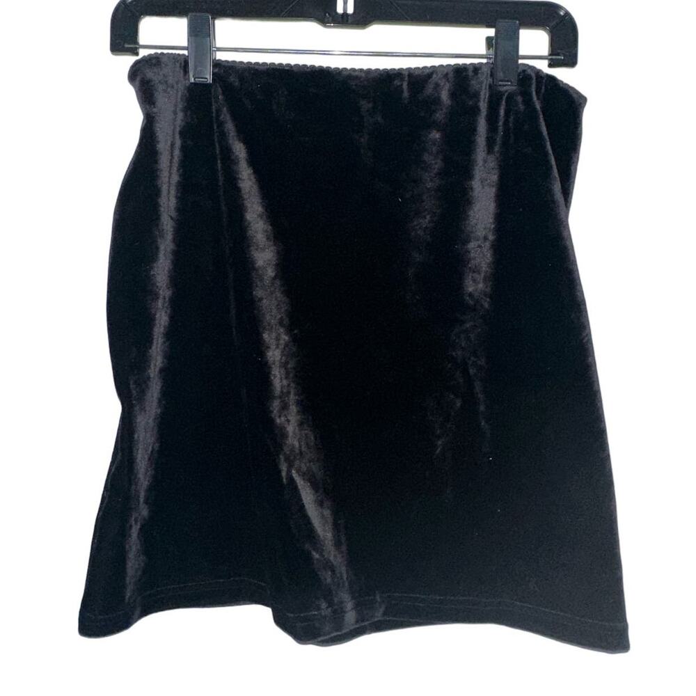 Preppy Black Velvet J. Crew Pencil Skirt Size M